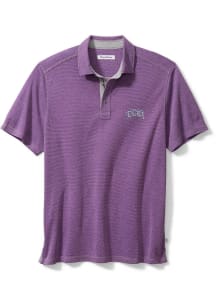 Tommy Bahama TCU Horned Frogs Mens Purple Sport Paradiso Cove Short Sleeve Fashion Polo