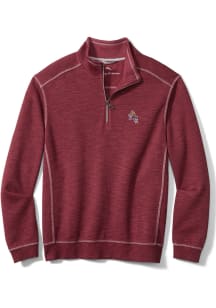 Tommy Bahama Arizona State Sun Devils Mens Maroon Sport Tobago Bay Long Sleeve Qtr Zip Pullover