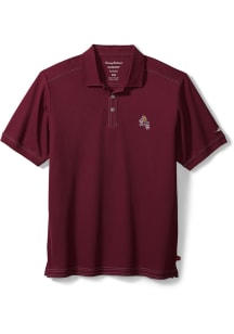 Tommy Bahama Arizona State Sun Devils Mens Maroon Sport Emfielder 2.0 Short Sleeve Fashion Polo