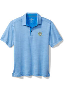 Tommy Bahama Milwaukee Brewers Mens Light Blue San Raphael Short Sleeve Fashion Polo