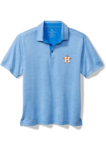 Tommy Bahama Houston Astros Mens Light Blue San Raphael Short Sleeve Fashion Polo