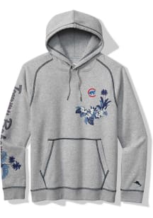 Tommy Bahama Chicago Cubs Mens Blue SURF AND SCORE HOODIE Long Sleeve Hoodie