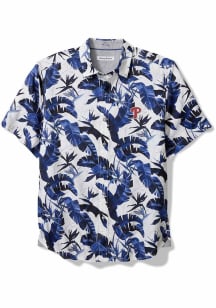 Tommy Bahama Philadelphia Phillies Mens Blue SUNNYVALE BLOOMS CAMP Short Sleeve Dress Shirt