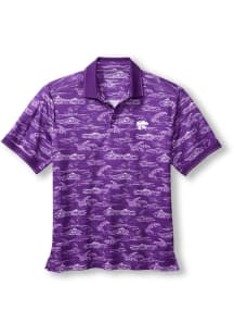 Tommy Bahama K-State Wildcats Mens Purple Sport Bay View Short Sleeve Fashion Polo