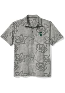 Tommy Bahama Michigan State Spartans Mens Grey Sport Delray Fresco Short Sleeve Fashion Polo