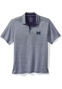 Tommy Bahama Michigan Wolverines Mens Blue Sport San Raphael Short Sleeve Fashion Polo