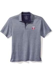 Tommy Bahama Minnesota Twins Mens Navy Blue San Raphael Short Sleeve Fashion Polo