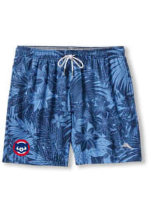 Tommy Bahama Chicago Cubs Mens Blue Naples Santiago Palms Swim Trunks
