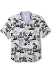 Tommy Bahama Baylor Bears Mens Black Sport Tropical Horizons Short Sleeve Dress Shirt