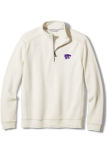 Tommy Bahama K-State Wildcats Mens White SPORT TOBAGO BAY Long Sleeve Qtr Zip Pullover