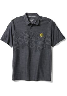 Tommy Bahama Baylor Bears Mens Charcoal Hibiscus Border Polo Short Sleeve Fashion Polo