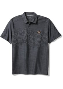 Tommy Bahama Colorado Buffaloes Mens Charcoal Hibiscus Border Polo Short Sleeve Fashion Polo
