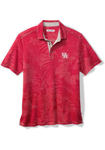 Tommy Bahama Houston Cougars Mens Red SPORT SANTIAGO PARADISE Short Sleeve Fashion Polo