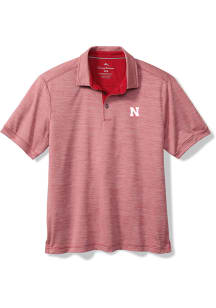 Tommy Bahama Nebraska Cornhuskers Mens Red SPORT SAN RAPHAEL Short Sleeve Fashion Polo