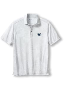 Tommy Bahama Penn State Nittany Lions Mens Grey SPORT SANTIAGO PARADISE Short Sleeve Fashion Polo