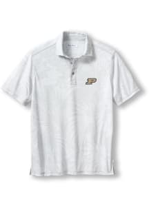 Tommy Bahama Purdue Boilermakers Mens Grey SPORT SANTIAGO PARADISE Short Sleeve Fashion Polo