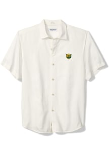 Tommy Bahama Baylor Bears Mens White SPORT COCONUT POINT PALM VISTA Short Sleeve Dress Shirt