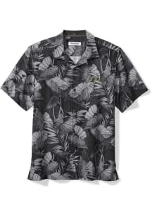 Tommy Bahama Purdue Boilermakers Mens Black SPORT BAHAMA FRONDS Short Sleeve Dress Shirt