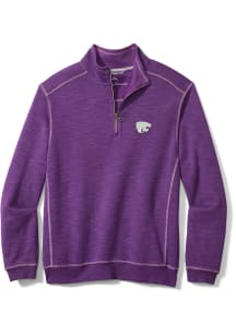 Tommy Bahama K-State Wildcats Mens Purple Sport Tabago Long Sleeve Qtr Zip Pullover