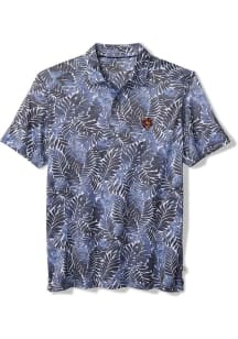 Tommy Bahama Chicago Bears Mens Navy Blue Palm Mirage Short Sleeve Fashion Polo