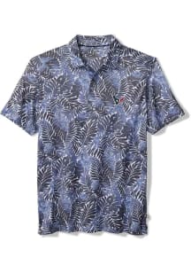 Tommy Bahama Houston Texans Mens Navy Blue Palm Mirage Short Sleeve Fashion Polo