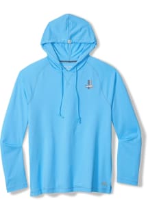 Tommy Bahama Detroit Lions Mens Light Blue Sunset Rally Hood Long Sleeve Hoodie