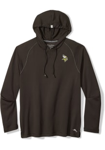 Tommy Bahama Minnesota Vikings Mens Black Sunset Rally Hood Long Sleeve Hoodie