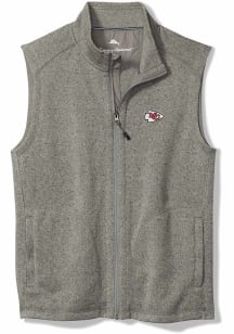 Tommy Bahama Kansas City Chiefs Mens Grey Playoff Vest Sleeveless Jacket