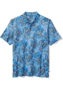 Tommy Bahama Kansas City Royals Mens Light Blue Palm Mirage Short Sleeve Fashion Polo