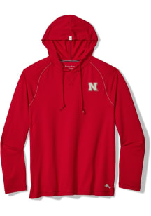 Tommy Bahama Nebraska Cornhuskers Mens Red Sunset Rally Long Sleeve Hoodie