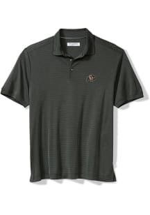 Tommy Bahama Colorado Buffaloes Mens Charcoal Bay Stripe Short Sleeve Fashion Polo
