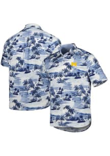 Tommy Bahama Michigan Wolverines Mens   Short Sleeve Dress Shirt