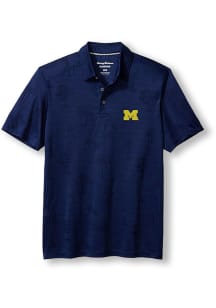 Tommy Bahama Michigan Wolverines Mens   Short Sleeve Polo