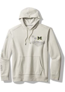Tommy Bahama Michigan Wolverines Mens White Home Game Fashion Hood