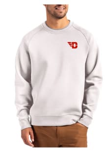 Cutter and Buck Dayton Flyers Mens Grey Roam Long Sleeve Crew Sweatshirt