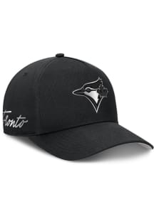 Nike Toronto Blue Jays Metallic Logo UV A-Frame Adjustable Hat - Black