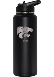 K-State Wildcats Dad 34oz Stainless Steel Bottle - Black