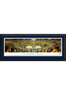 Blakeway Panoramas Michigan Wolverines Basketball Deluxe Framed Posters