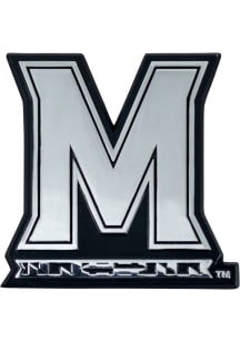 Maryland Terrapins Chrome Car Emblem - Grey