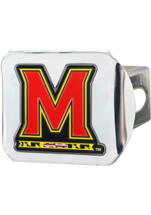 Maryland Terrapins Chrome Color Logo Car Accessory Hitch Cover