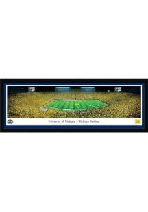 Blakeway Panoramas Michigan Wolverines Football 50YRD Select Frame Single Mat Framed Posters