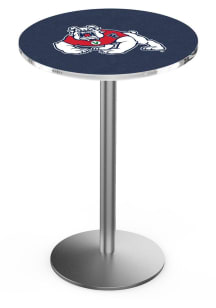 Fresno State Bulldogs Stainless Round Base Pub Table