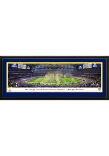 Blakeway Panoramas Michigan Wolverines 2023 College Football National Champions Deluxe Framed Post..