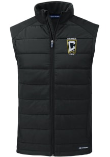 Cutter and Buck Columbus Crew Mens Black Evoke Sleeveless Jacket