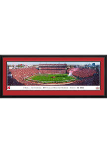 Blakeway Panoramas Nebraska Cornhuskers Memorial Stadium 100th Anniversary Deluxe Framed Posters