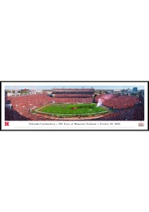 Blakeway Panoramas Nebraska Cornhuskers Memorial Stadium 100th Anniversary Standard Framed Posters
