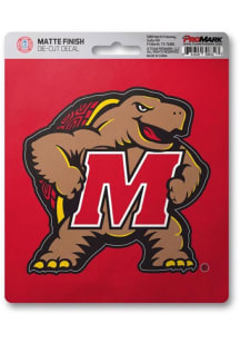 Maryland Terrapins Matte Auto Decal - Red