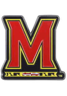 Maryland Terrapins Color Car Emblem - Red
