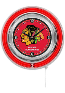 Chicago Blackhawks Double Neon Wall Clock