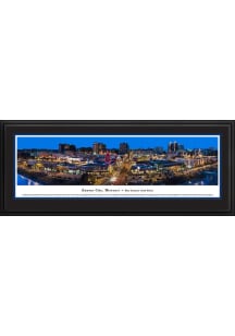 Blakeway Panoramas Kansas City Lighted Plaza at Night Framed Posters